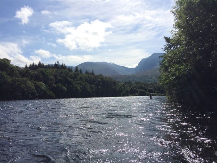 Beat 4 on the river Lochy with Ben Nevis in the background